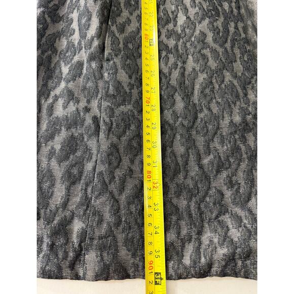 Eileen Fisher Blurred Ikat Jacquard Coat L/XL Cotton Silk Open Front Jacket - Picture 12 of 13